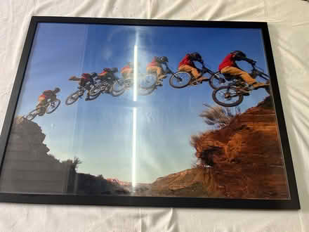 Photo of free Large framed pic biking (Bidston CH43) #1