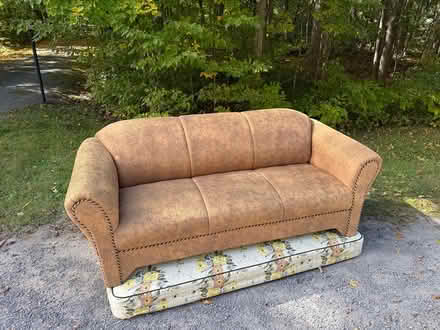 Photo of free brown cloth sofa (Kanata North on Mowbray Street) #1