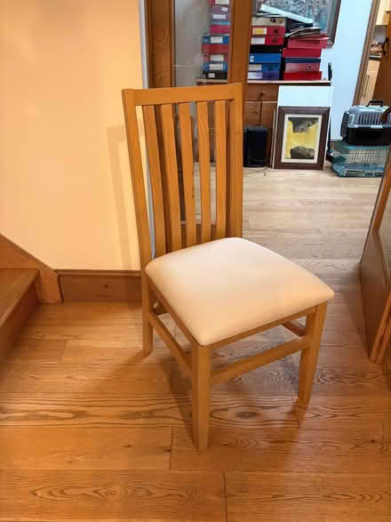 Photo of free Solid wood chair. (Sutton Pools OX14) #1