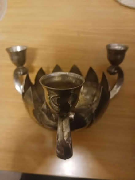 Photo of free Silverplate candle flower holder (West Village by 10 Downing St) #1