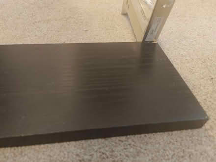 Photo of free IKEA dark brown/black shelf and brackets (Hill Head PO14) #2