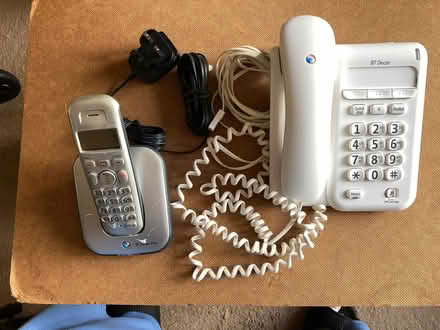 Photo of free BT Telephone with Big Buttons & BT Cordless Phone (St James, South Elmham IP19) #1