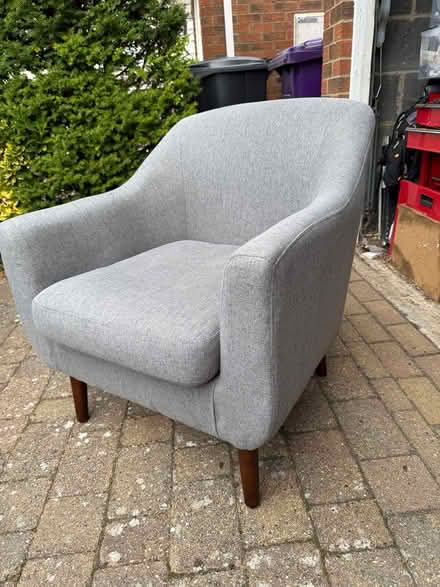 Photo of free Grey arm chair (Letchworth) #2