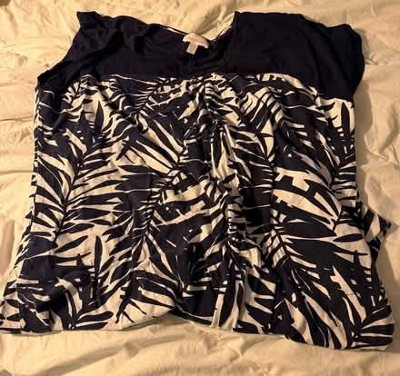 Photo of free 3x printed house dress - navy / wht (midtwn) #1