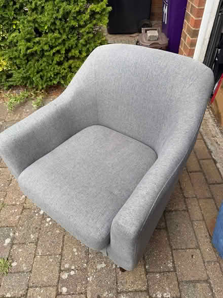 Photo of free Grey arm chair (Letchworth) #3