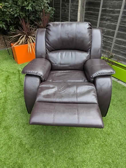 Photo of free Brown reclining single sofa (Wickford SS12) #2