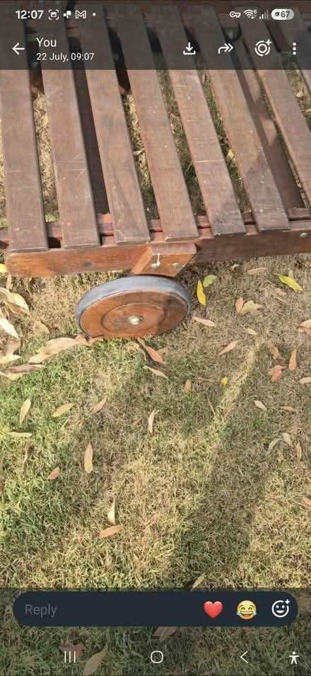 Photo of free 2 sun loungers (Gravesend and area DA12) #3