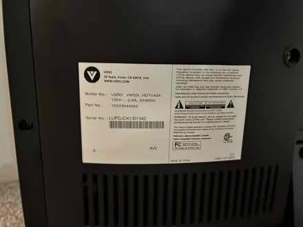 Photo of free Vizio TV (Fauquier County Warrenton) #1