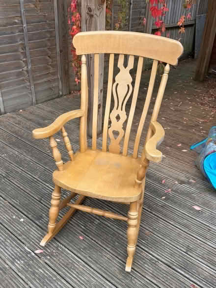Photo of free Wooden rocking chair (Burnham SL1) #1