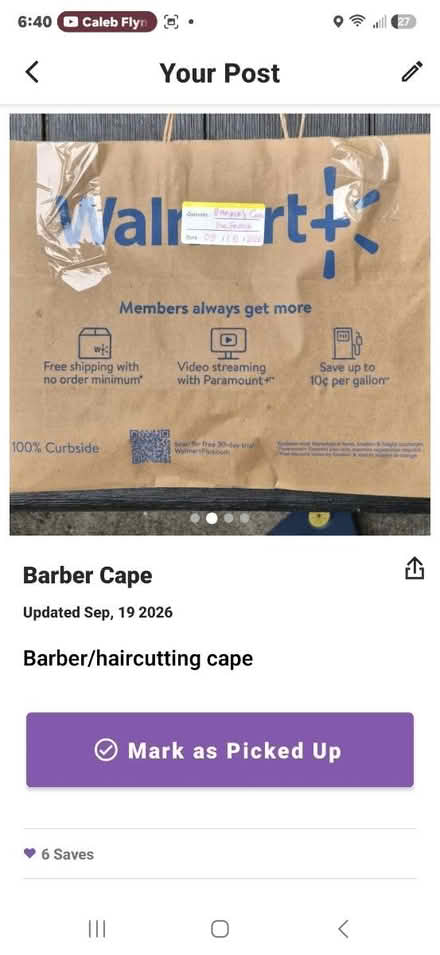 Photo of free Barbers cape (Lents/Mt.Scott area) #2