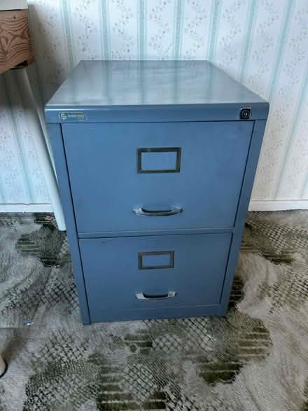 Photo of free 2 drawer metal filing cabinet (Blyth NE24) #1