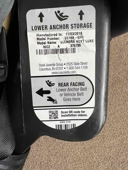 Photo of free USA certified car seat - Disney (Deans EH54) #3