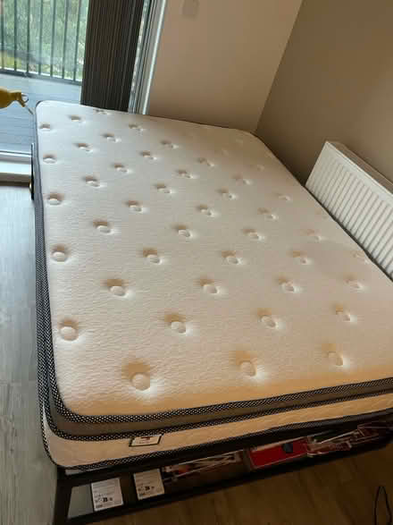 Photo of free Double Mattress & Bed Frame (E49jq) #1