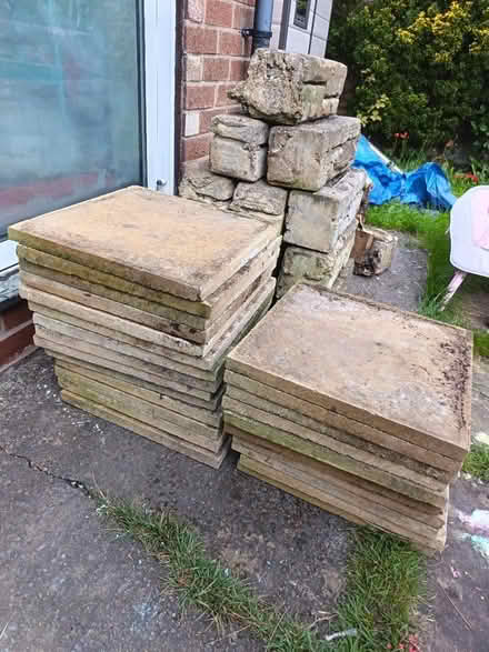 Photo of free 24 yellow flags 40cm x 40cm (Cheadle Hulme SK8) #1