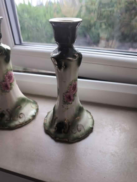 Photo of free Pair of ceramic candlesticks (Shinfield) #2