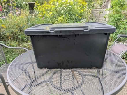 Photo of free Black plastic storage box (St John's TN13) #2