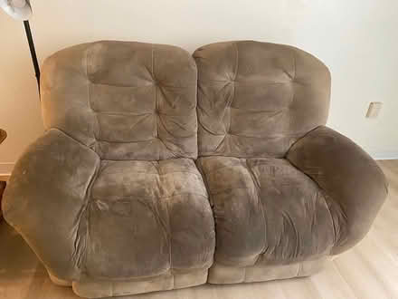 Photo of free 2 Person Tan Loveseat (851 Faribault Rd., Faribault) #1