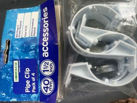 Photo of free Ack of 4 pipe clips (East Oakley RG23) #2