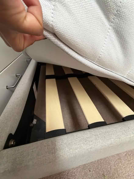 Photo of free Upholstered Double Bed with Headboard (Croham CR2) #4