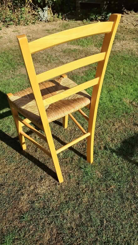 Photo of free Wooden Chair with woven rafia seat (Enfield EN2) #3