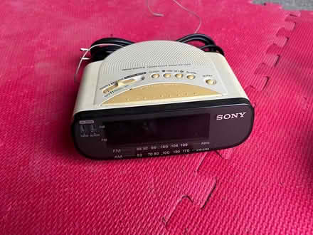 Photo of free Old Sony Clock Radio (Riverside/Hunt Club) #1