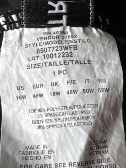 Photo of free Size 16W Bathing Suit (Clason Point Bronx NY) #3