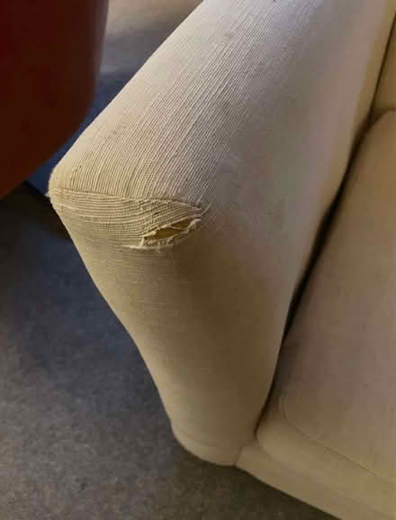 Photo of free White single sofa (Appleby-in-Westmorland CA16) #3