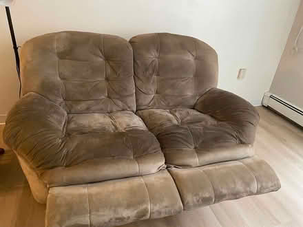 Photo of free 2 Person Tan Loveseat (851 Faribault Rd., Faribault) #2