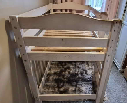 Photo of free wooden mid-sleeper bed frame (Larwood S81) #1