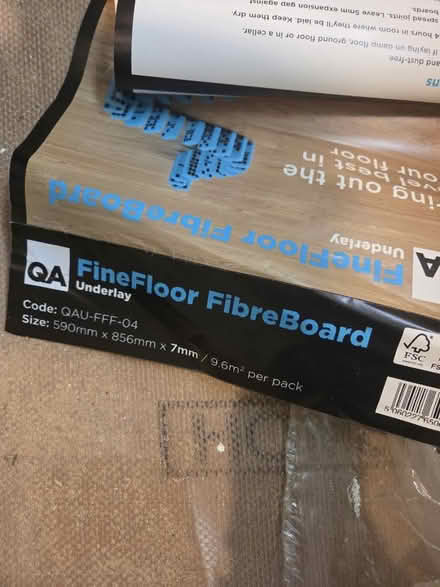Photo of free Fibreboard Underlay (Prestwich M25) #3
