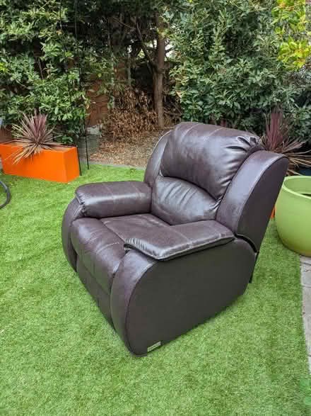 Photo of free Brown reclining single sofa (Wickford SS12) #1