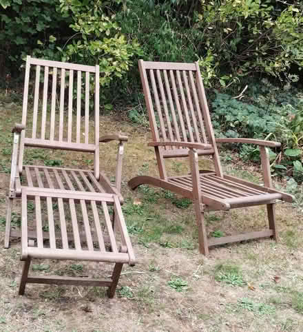 Photo of free Hardwood steamer chairs x2 (Headington OX3) #1