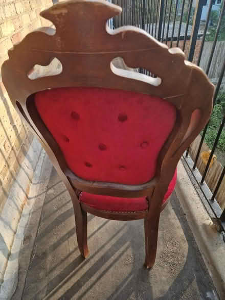 Photo of free Retro red chair (CR7 Thornton Heath) #2