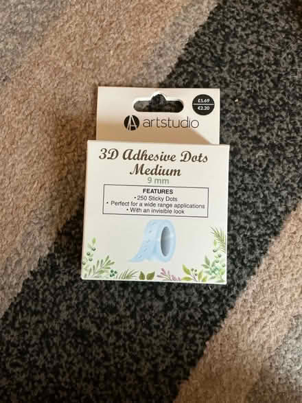 Photo of free 3d adhesive dots (Jennetts park RG12) #1