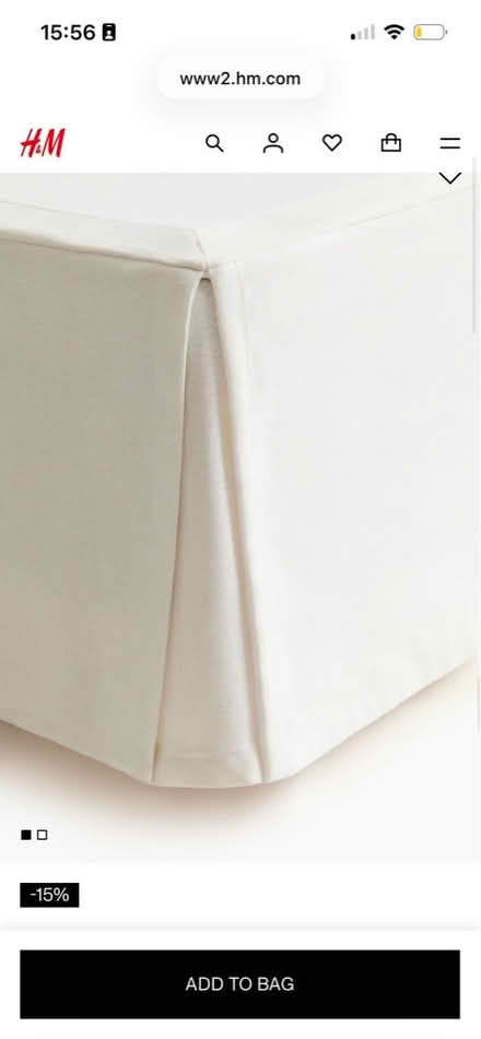 Photo of free Single cream bed sheet with valance (Emscote Mill CV34) #1