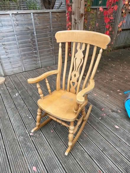 Photo of free Wooden rocking chair (Burnham SL1) #2