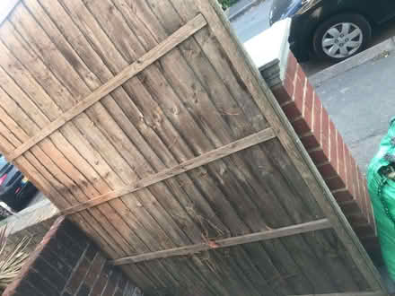 Photo of free Wooden fence panel (Woodford E18) #2