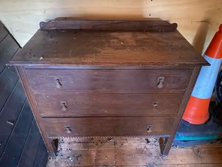 Photo of free Wooden chest of drawers (ME139 bh) #1