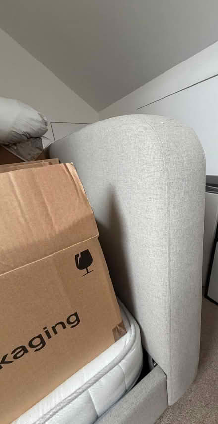 Photo of free Upholstered Double Bed with Headboard (Croham CR2) #1