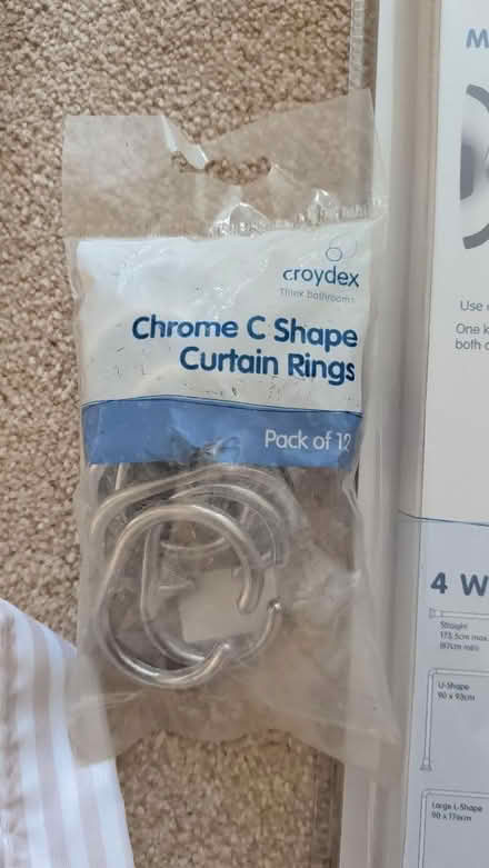 Photo of free Unused shower curtain kit (Bernards Heath AL1) #4
