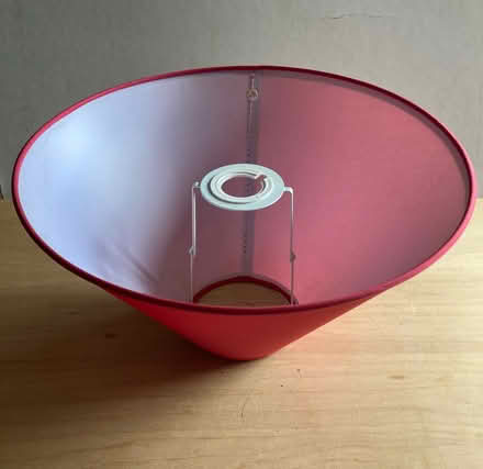 Photo of free Red Fabric 'Coolie' Lampshade (8" deep" (St James, South Elmham IP19) #2