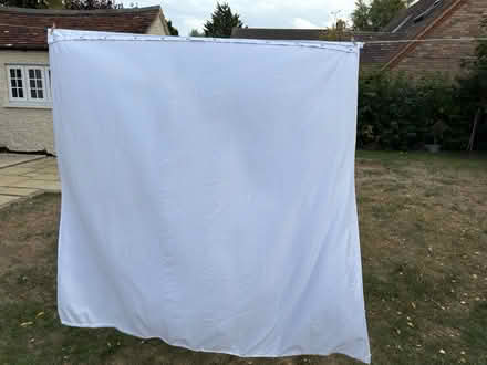 Photo of free Shower Curtain + rings (Marsworth, HP23) #1