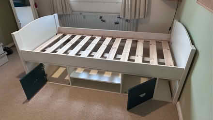 Photo of free Single wooden slatted bed with underbed storage (Appleby-in-Westmorland CA16) #2