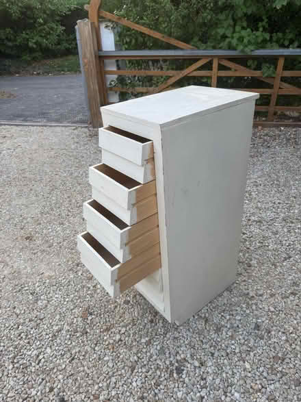 Photo of free White wooden chest of drawers (Farnham Common, Bucks, SL2) #2