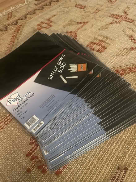 Photo of free Peel and Stick Chalkboard Sheets (Harvard MA) #2