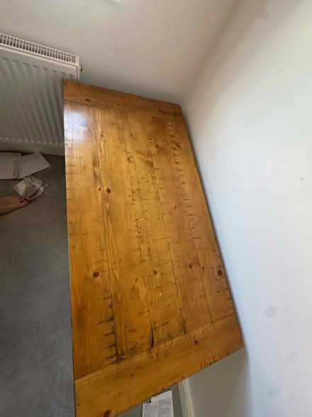 Photo of free Wooden desk with metal legs/frame (Berrylands KT5) #2
