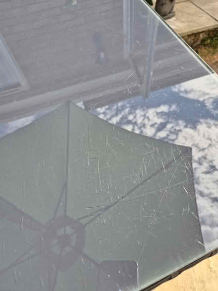 Photo of free Glass-top garden table (only) (Poole BH17) #3