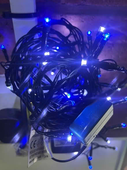 Photo of free 3 x sets indoor lights blue & white (Bidston CH43) #1