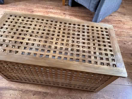 Photo of free Wooden slatted storage box (Bromsgrove B60) #2