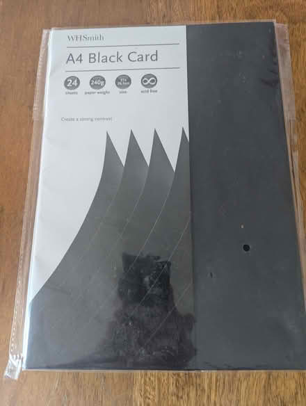 Photo of free Nearly full pack of nice black card for art/craft (Berkhamsted HP4) #1
